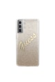 GUESS Husa de protectie Cover  Glitter Gradient pentru Samsung Galaxy S21 Ultra GUHCS21LPCUGLSGO, Gold Femei