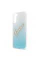 GUESS Husa de protectie Cover  Glitter Gradient pentru Samsung Galaxy S21 Plus GUHCS21MPCUGLSBL, Light Blue Femei