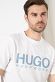 HUGO Tricou din bumbac cu imprimeu logo Barbati