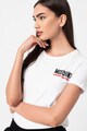 Moschino Tricou de casa cu decolteu la baza gatului si logo Femei