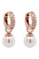 Marmara Sterling Cercei decorati cu cristale si perle, placati cu aur de 18K Femei