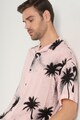 Jack & Jones Camasa cu maneci scurte si imprimeu tropical Coco Barbati