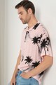 Jack & Jones Camasa cu maneci scurte si imprimeu tropical Coco Barbati