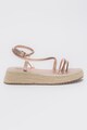 Il Passo Sandale tip espadrile din piele cu talpa wedge Beaulah Femei