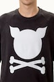 PORC Bluza sport unisex cu maneci raglan si imprimeu logo Femei