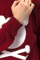PORC Uniszex logómintás pulóver raglánujjakkal férfi