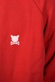 PORC Uniszex pulóver raglánujjakkal és logós részlettel férfi
