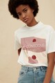Trendyol Tricou de bumbac organic cu imprimeu grafic Femei