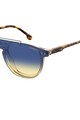 Carrera Ochelari de soare unisex, patrati, aviator, cu lentile in degrade Femei