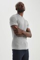 DeFacto Tricou polo slim fit cu aspect striat Barbati