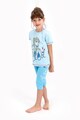 Disney Pijama cu tricou si pantaloni capri cu imprimeu cu Elsa Fete