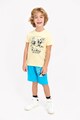 Disney Set de jerseu cu bermude si tricou, cu imprimeu cu Mickey Mouse Baieti