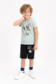 Disney Set de jerseu cu bermude si tricou, cu imprimeu cu Mickey Mouse Baieti