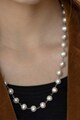 Vestopazzo Colier placat cu argint si decorat cu perle Femei