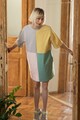 UNDRESS Rochie-tricou lejera cu model colorblock Femei