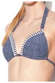 ESPRIT Bodywear Sutien de baie triunghiular bleumarin cu alb Hamptons Femei