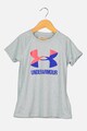 Under Armour Tricou lejer cu logo supradimensionat, pentru fitness Fete