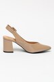 BETSY Pantofi slingback de piele sintetica lacuita cu toc bloc Femei