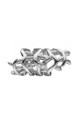 Christina Jewelry&Watches Ceas cu o curea de piele decorat cu un diamant si 54 de safire Femei