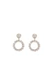 Christina Jewelry&Watches Cercei din argint placati cu aur de 18K si decorati cu topaze Femei
