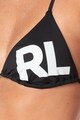 Karl Lagerfeld Sutien de baie cu cupe triunghiulare si imprimeu logo Femei
