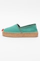 Love Moschino Espadrile de piele intoarsa cu detaliu crosetat Femei