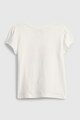 GAP Tricou din bumbac organic cu imprimeu flamingo Fete