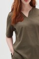 OVS Bluza din amestec de in cu decolteu in V Femei
