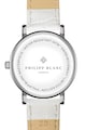 Philipp Blanc Ceas unisex cu curea de piele stantata Femei