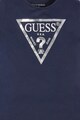 GUESS JEANS Памучна тениска с метализирано лого Момичета