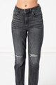 GUESS JEANS Blugi conici crop cu detalii cu aspect deteriorat Femei