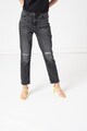 GUESS JEANS Blugi conici crop cu detalii cu aspect deteriorat Femei