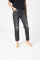 GUESS JEANS Blugi conici crop cu detalii cu aspect deteriorat Femei