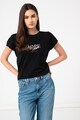 GUESS JEANS Tricou din amestec de modal cu imprimeu text Femei