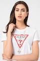 GUESS JEANS Tricou de bumbac cu imprimeu logo Femei