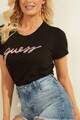 GUESS JEANS Tricou din amestec de modal cu logo cu paiete Femei