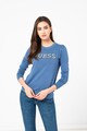 GUESS JEANS Pulover slim fit cu logo din strasuri Femei