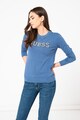 GUESS JEANS Pulover slim fit cu logo din strasuri Femei