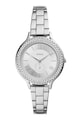 Fossil Ceas quartz decorat cu cristale Femei