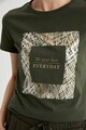 DeFacto Tricou cu imprimeu cu mesaj Femei