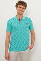 U.S. Polo Assn. Tricou polo slim fit cu model geometric Barbati