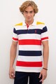 U.S. Polo Assn. Tricou polo slim fit din material pique cu model in dungi Barbati