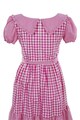 ambar studio Rochie midi cu model gingham si guler supradimensionat Luna Femei