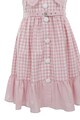 ambar studio Rochie midi cu model gingham si guler supradimensionat Luna Femei