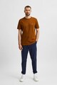 Selected Homme Tricou din bumbac organic cu detaliu brodat Sierra Barbati