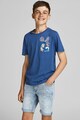 Jack & Jones Tricou cu decolteu rotund si imprimeu grafic Baieti