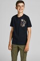 Jack & Jones Tricou cu decolteu rotund si imprimeu grafic Baieti