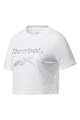 Reebok Tricou din amestec de bumbac cu logo, pentru antrenament Femei