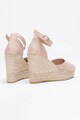 Il Passo Sandale tip espadrille wedge de piele Erlinda Femei