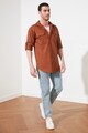 Trendyol Памучна риза с джобове на гърдите Мъже